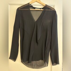 Babaton Black V-Neck Women's Top